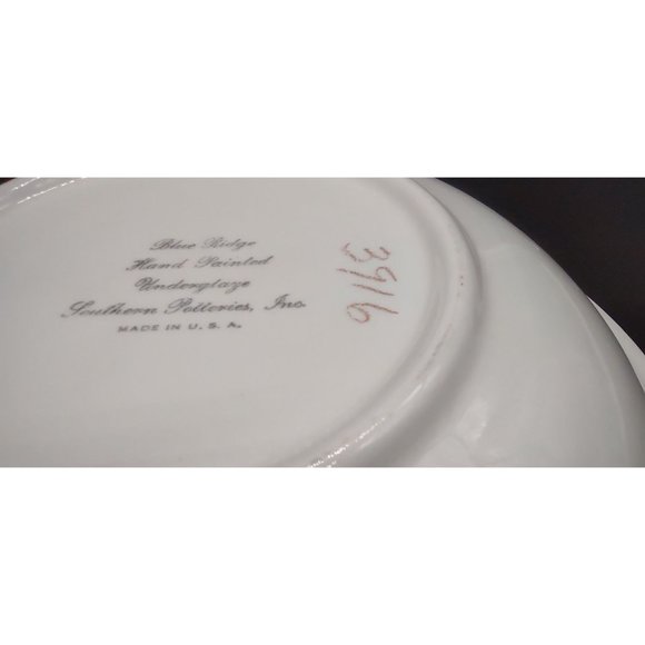 Blue Ridge Pottery Serving Bowl Freedom Pattern Hand Painted USA - Picture 2 of 6